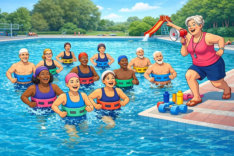 Erwachsenen Aquajogging-Kurs